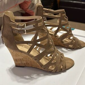 Nine West Summer Nude Wedges